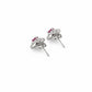 Heart-Shaped Ruby Stud Earrings - sterling silver | Harsh Jewellers