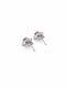 Heart-Shaped Ruby Stud Earrings - sterling silver | Harsh Jewellers