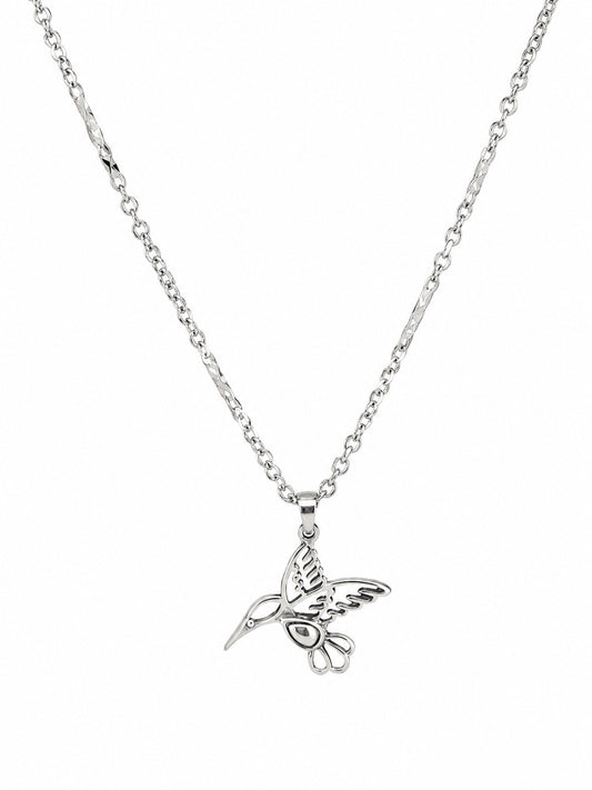 Hummingbird Pendant - 925 Sterling Silver | Harsh Jewellers