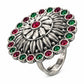 Jewel Bloom Statement Ring - 925 Sterling Silver | Harsh Jewellers