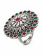 Jewel Bloom Statement Ring - 925 Sterling Silver | Harsh Jewellers