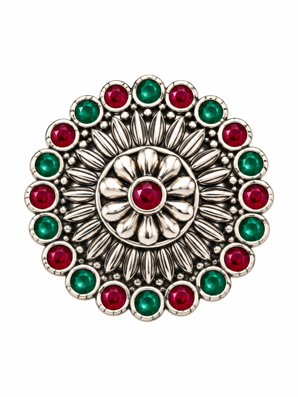 Jewel Bloom Statement Ring - 925 Sterling Silver | Harsh Jewellers