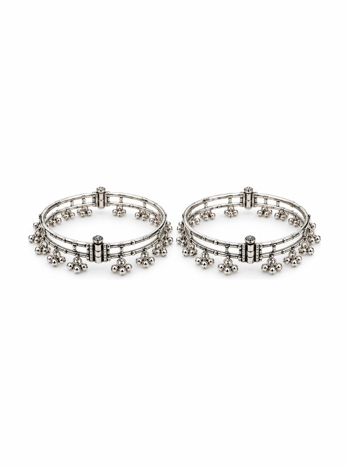 Jingle Charm Bangle Pair - 925 Sterling Silver | Harsh Jewellers