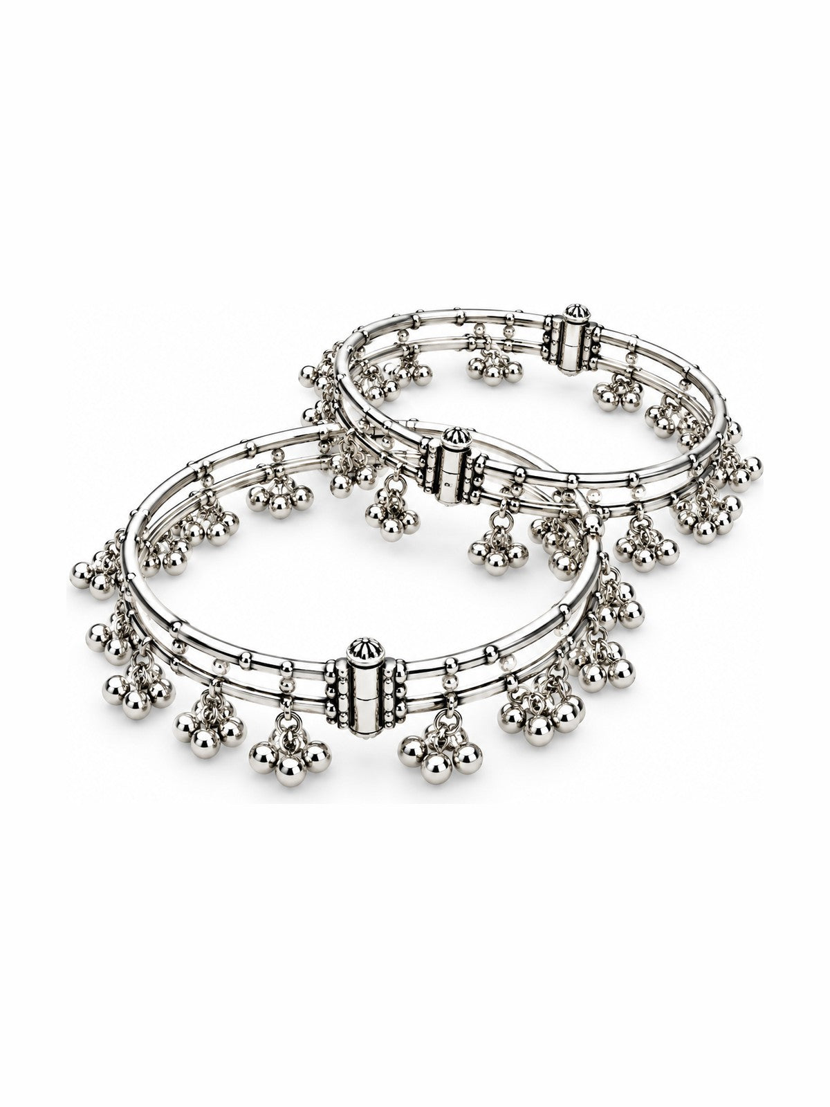Jingle Charm Bangle Pair - 925 Sterling Silver | Harsh Jewellers
