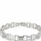 Luxe Geometric Link Bracelet - 925 Sterling Silver | Harsh Jewellers