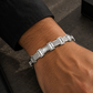Luxe Geometric Link Bracelet - 925 Sterling Silver | Harsh Jewellers