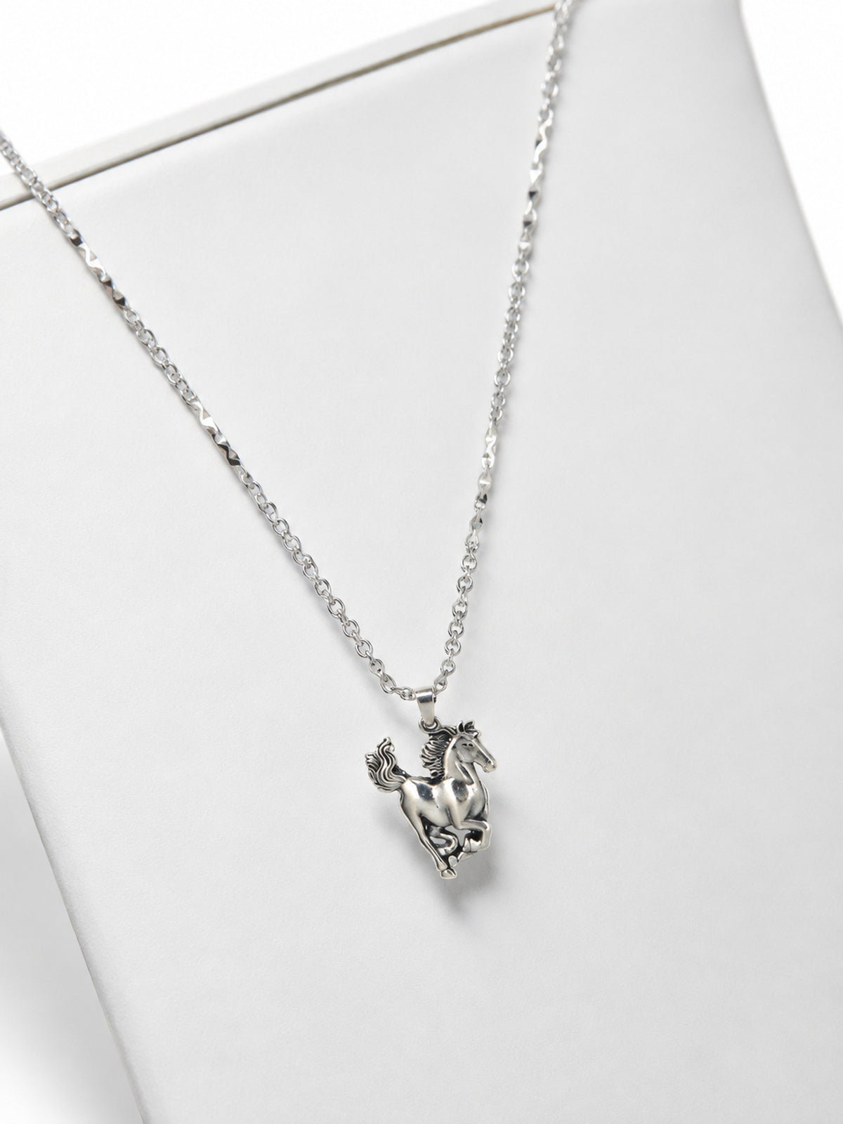 Majestic Horse Pendant - 925 Sterling Silver | Harsh Jewellers