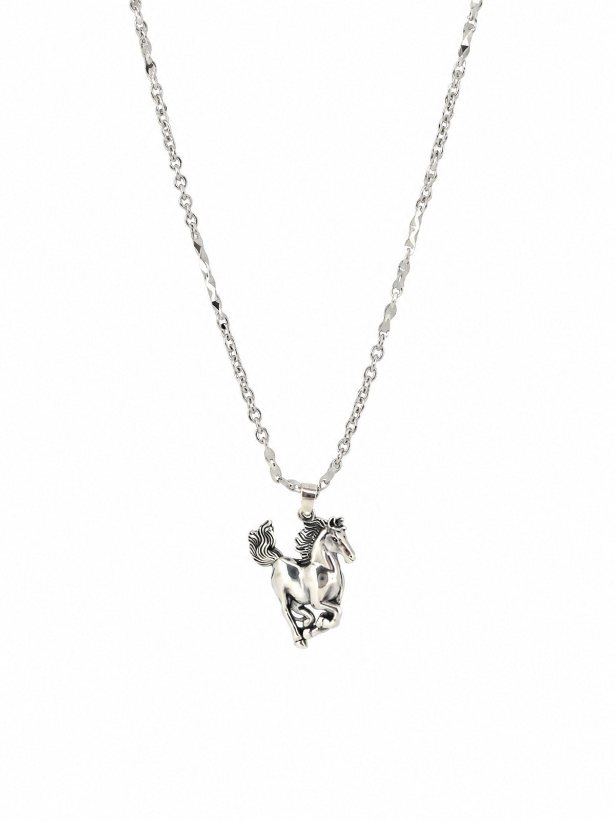 Majestic Horse Pendant - 925 Sterling Silver | Harsh Jewellers
