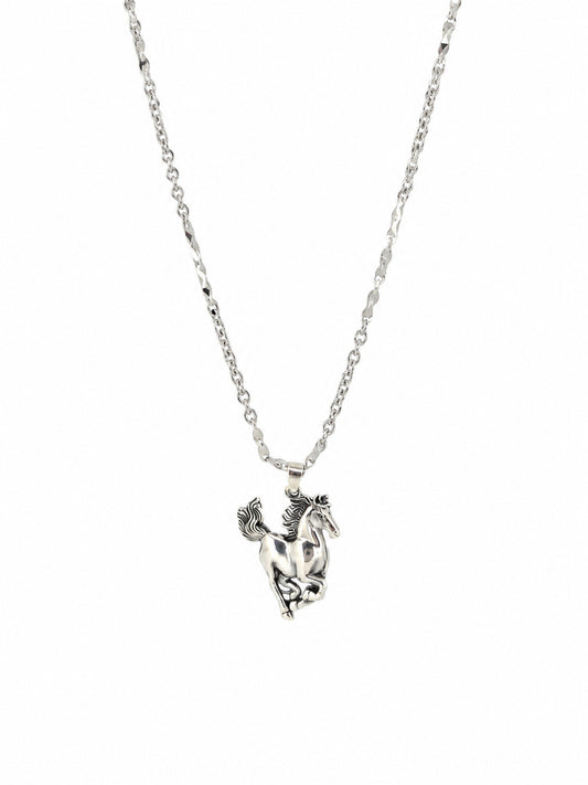 Majestic Horse Pendant - 925 Sterling Silver | Harsh Jewellers
