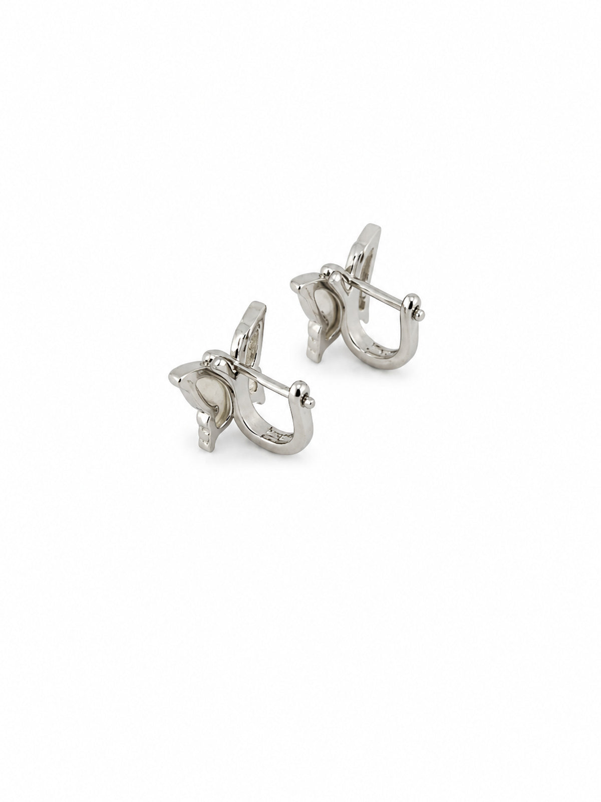 Mother of Pearl Butterfly Stud Earrings - sterling silver | Harsh Jewellers