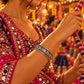 Model wearing Om Namah Shivaya Band Ring in 925 sterling silver | Harsh Jewellers