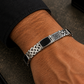 Onyx Link Bracelet - 925 Sterling Silver | Harsh Jewellers
