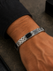 Onyx Link Bracelet - 925 Sterling Silver | Harsh Jewellers