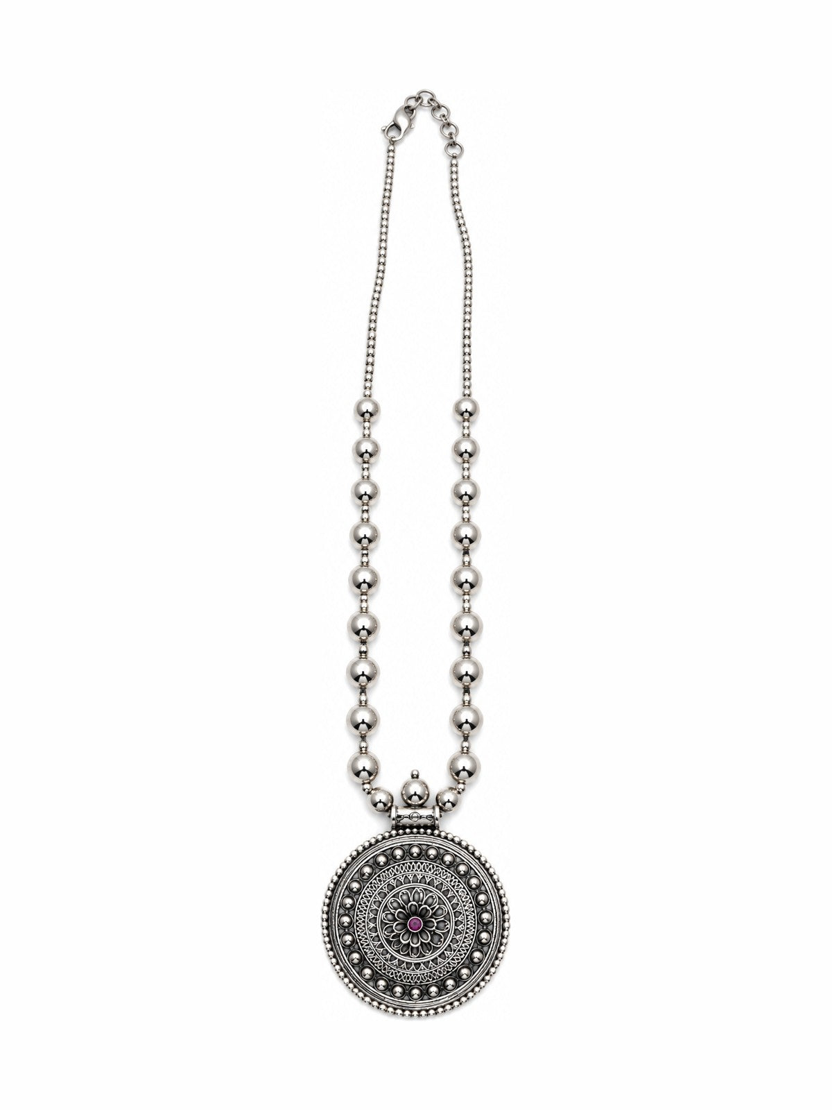 Orbit Mandala Necklace - 925 Sterling Silver | Harsh Jewellers