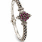 Orchid Cluster Bangle - 925 Sterling Silver | Harsh Jewellers