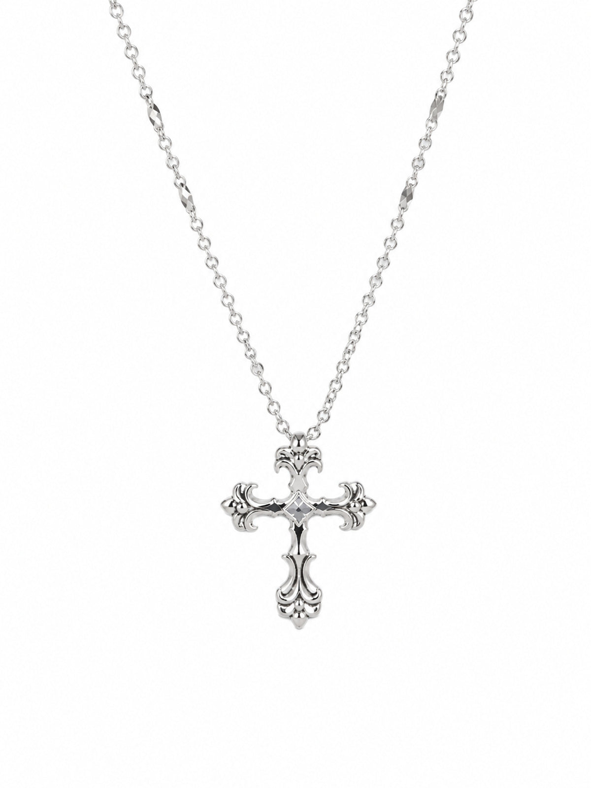 Ornate Cross Pendant - 925 Sterling Silver | Harsh Jewellers