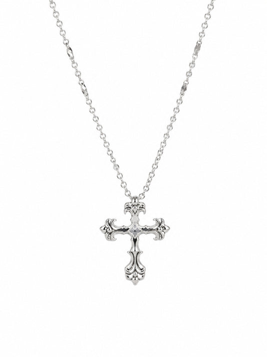 Ornate Cross Pendant - 925 Sterling Silver | Harsh Jewellers