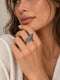Oxidized Feather Statement Ring - UK 4 | Harsh Jewellers