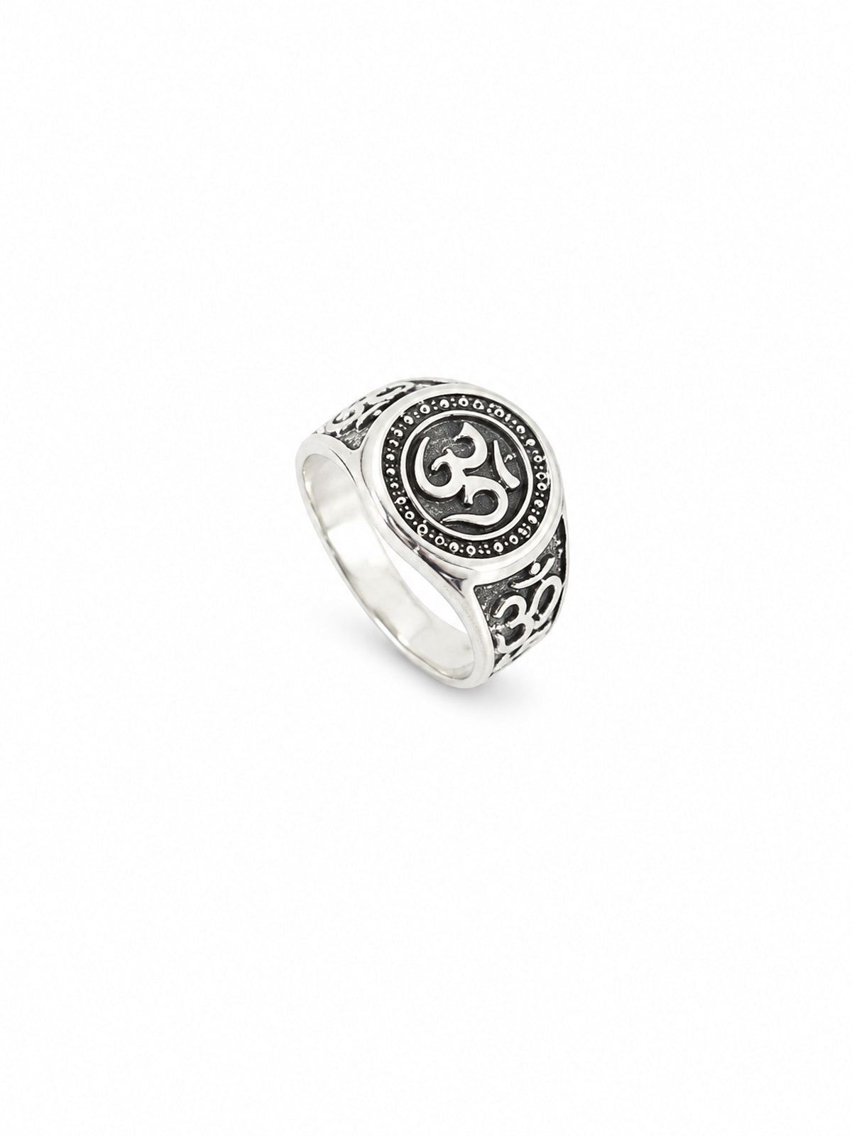 Oxidized Om Signet Ring | Harsh Jewellers