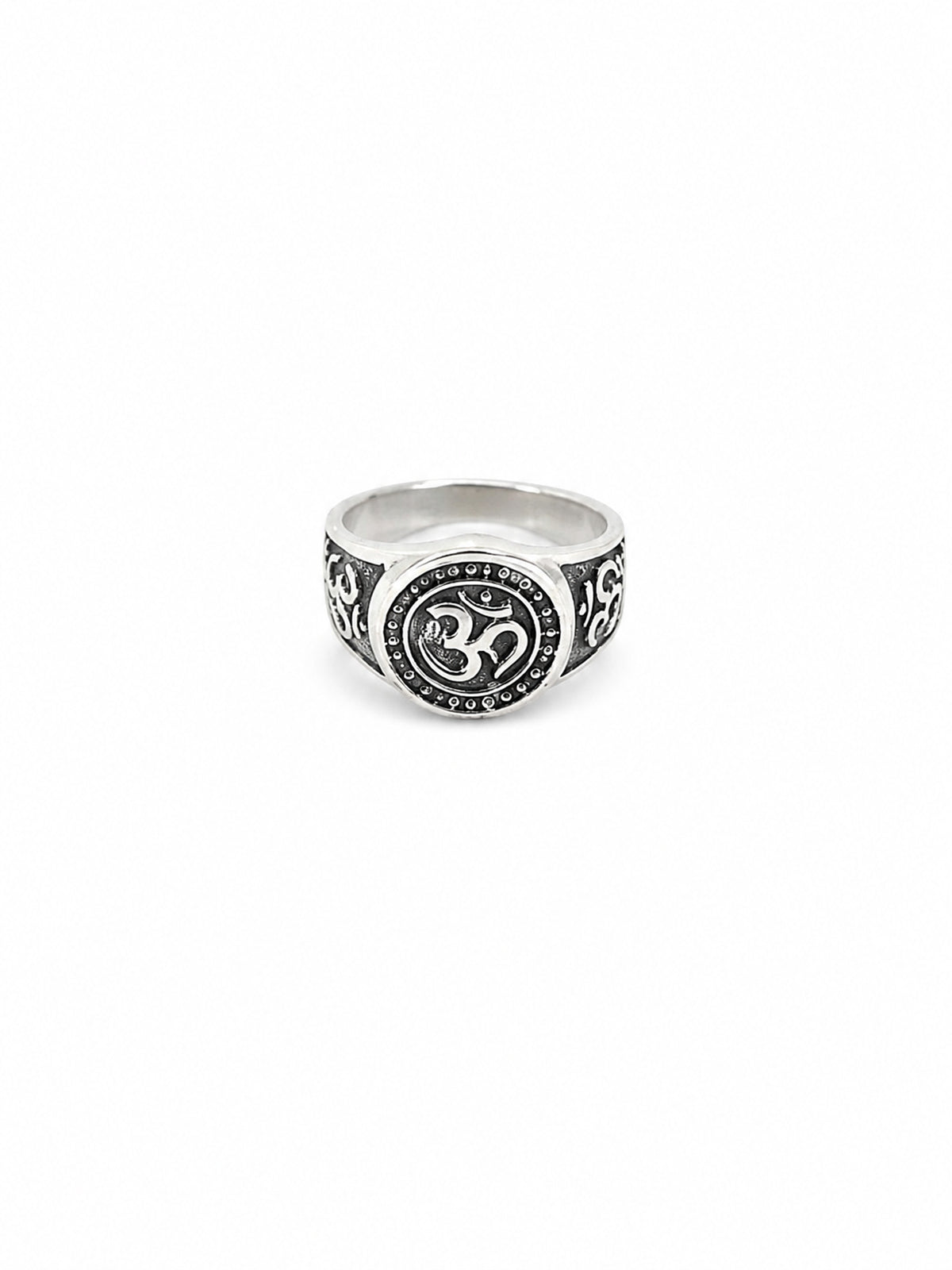 Oxidized Om Signet Ring | Harsh Jewellers