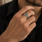 Oxidized Om Signet Ring - UK 6 | Harsh Jewellers