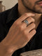 Oxidized Om Signet Ring - UK 6 | Harsh Jewellers