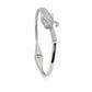 Panther Crystal Silver Kada - sterling silver | Harsh Jewellers