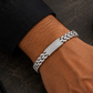 Pavé Link ID Bracelet - 925 Sterling Silver | Harsh Jewellers