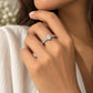Pave Shoulder Solitaire Adjustable Ring - One Size | Harsh Jewellers