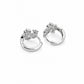 Peacock Huggie Hoop Earrings - sterling silver | Harsh Jewellers