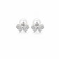 Pearl Bow Stud Earrings - sterling silver | Harsh Jewellers