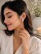 Pearl Bow Stud Earrings - sterling silver | Harsh Jewellers