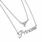 Princess & Eiffel Tower Chain Pendant - 925 Sterling Silver | Harsh Jewellers