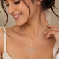 Princess & Eiffel Tower Chain Pendant - 925 Sterling Silver | Harsh Jewellers