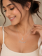 Princess & Eiffel Tower Chain Pendant - 925 Sterling Silver | Harsh Jewellers