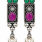 Rani Pearl Cluster Earrings - 925 Sterling Silver | Harsh Jewellers