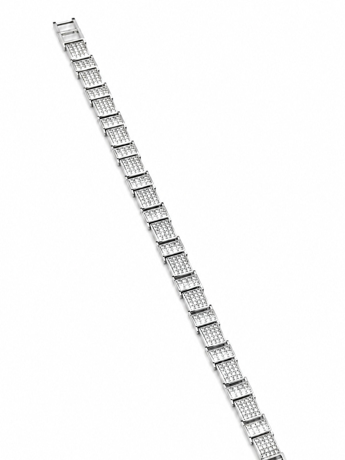 Rectangular Link Bracelet - 925 Sterling Silver | Harsh Jewellers