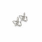 Rose Gold Butterfly Mother of Pearl Earrings - sterling silver | Harsh Jewellers
