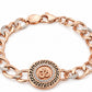 Rose Gold Om Motif Chain Bracelet -  | Harsh Jewellers