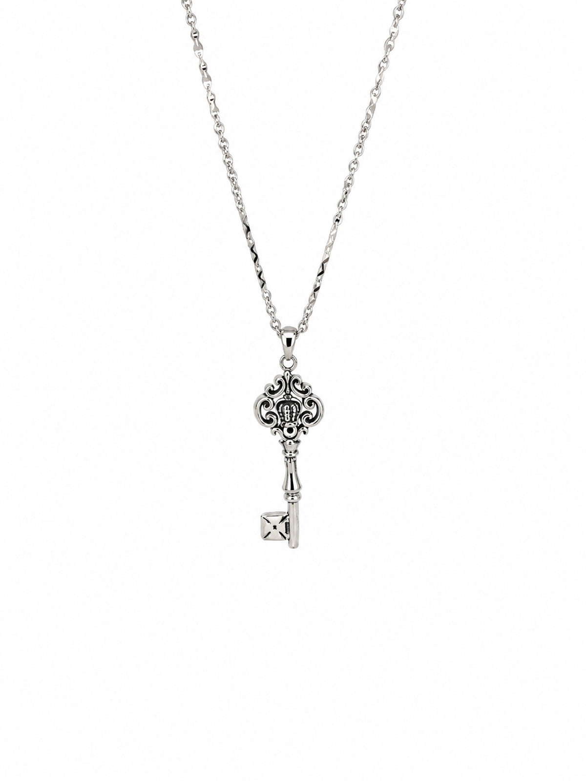 Royal Key Pendant - 925 Sterling Silver | Harsh Jewellers