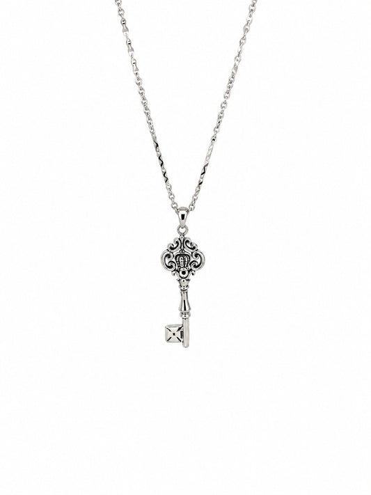 Royal Key Pendant - 925 Sterling Silver | Harsh Jewellers
