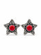 Ruby Starburst Studs - 925 Sterling Silver | Harsh Jewellers
