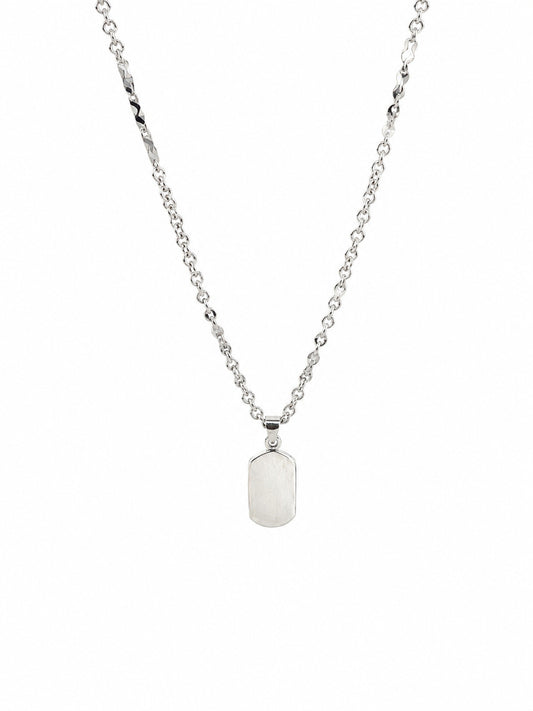 Signature Tag Pendant - 925 Sterling Silver | Harsh Jewellers