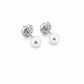 Silver Baguette Cluster Stud Earrings - sterling silver | Harsh Jewellers