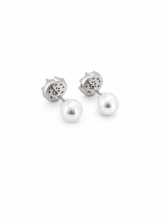 Silver Baguette Cluster Stud Earrings - sterling silver | Harsh Jewellers