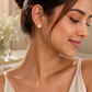 Silver Cluster CZ Stud Earrings - sterling silver | Harsh Jewellers