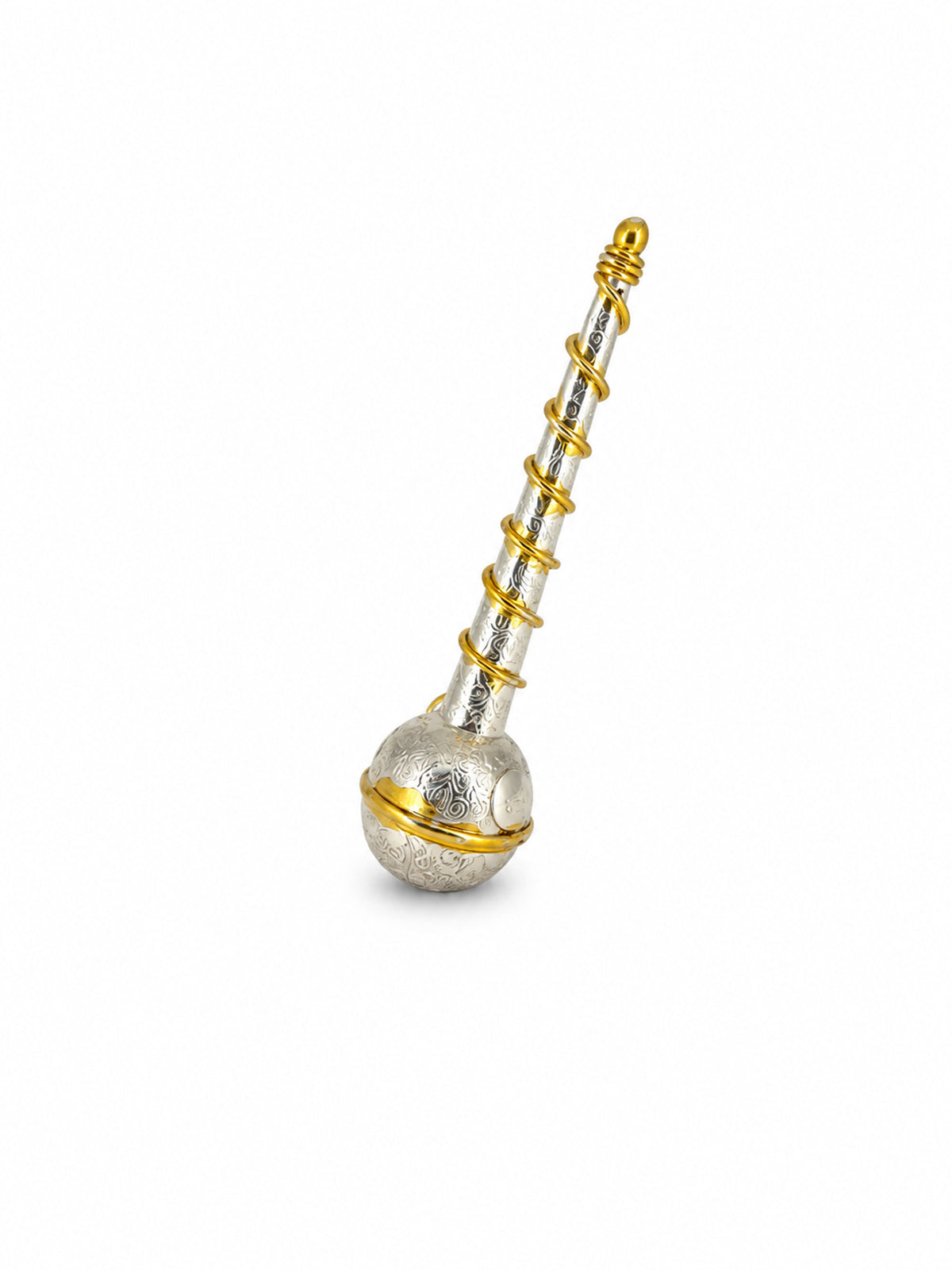 Silver & Gold Ornate Decorative Mace - sterling silver | Harsh Jewellers