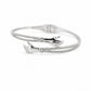Silver Hand Embrace CZ Bangle - sterling silver | Harsh Jewellers