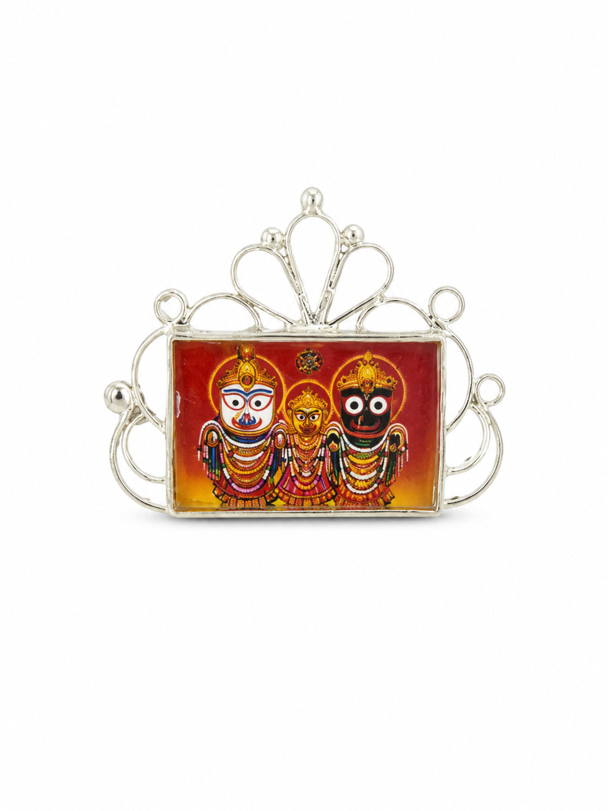 Silver Jagannath Devotional Frame - sterling silver | Harsh Jewellers