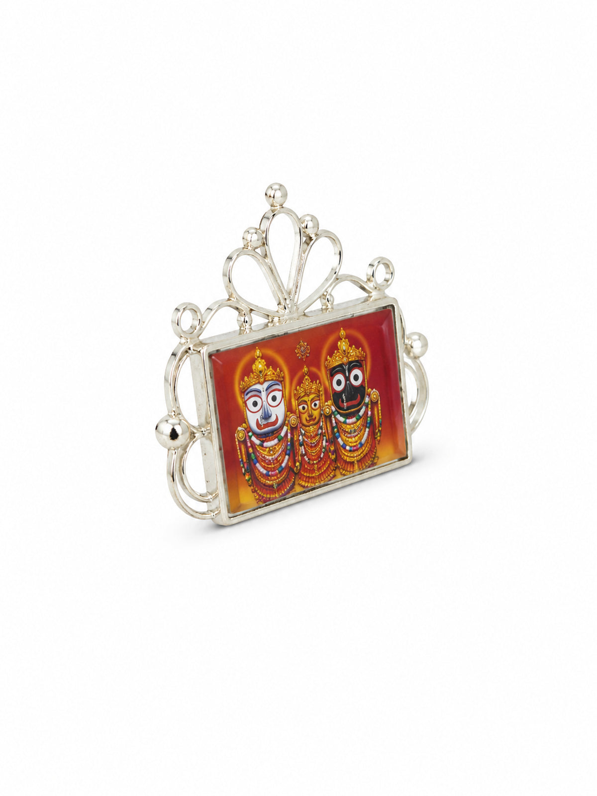 Silver Jagannath Devotional Frame - sterling silver | Harsh Jewellers